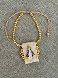 Pulsera Escapulario bordado Virgen del Valle