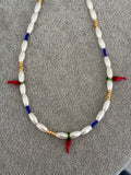 Collar Ají y Perlas