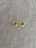 Argollas lisas cuadradas