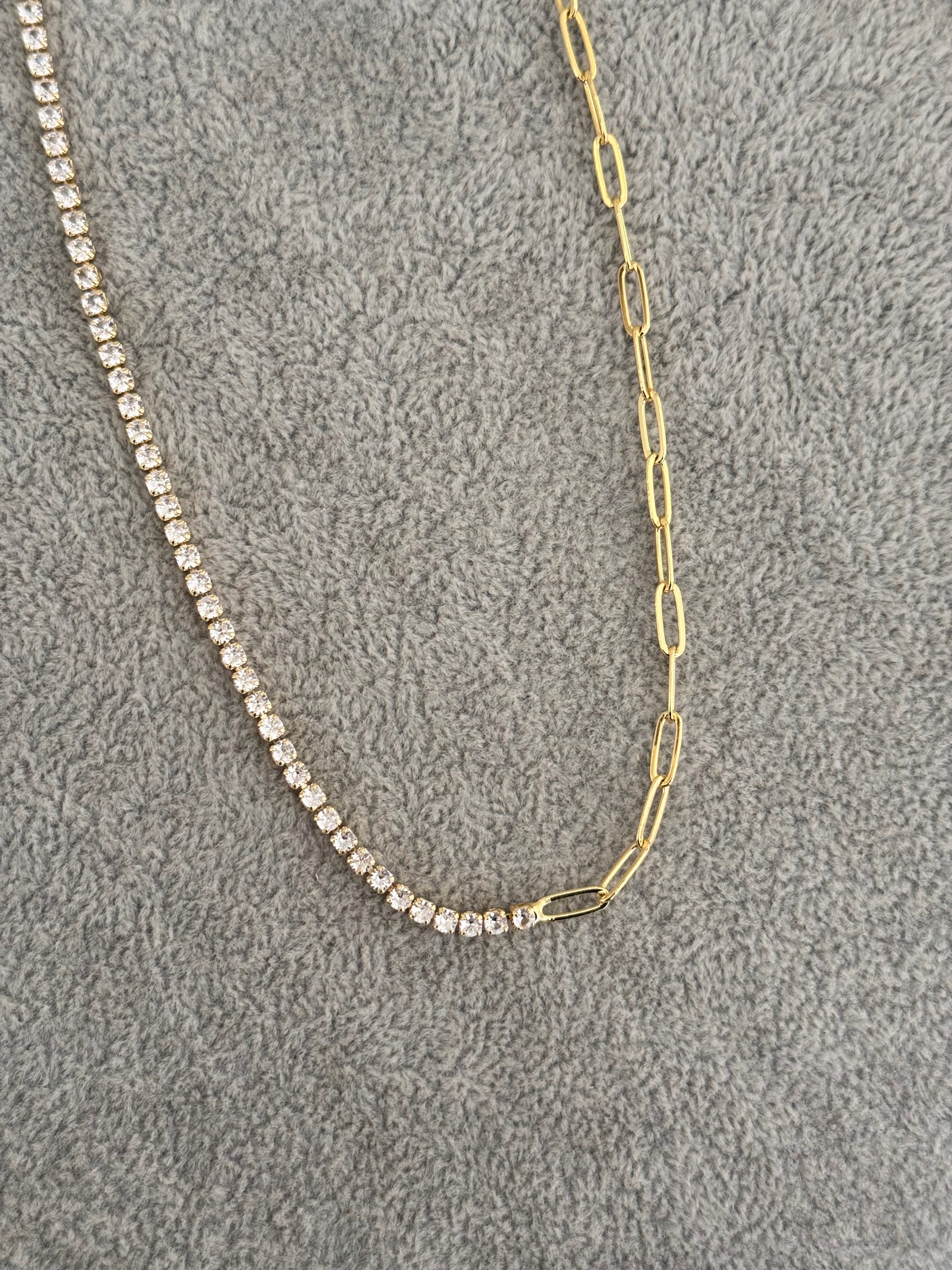 Collar de Cristales y eslabones
