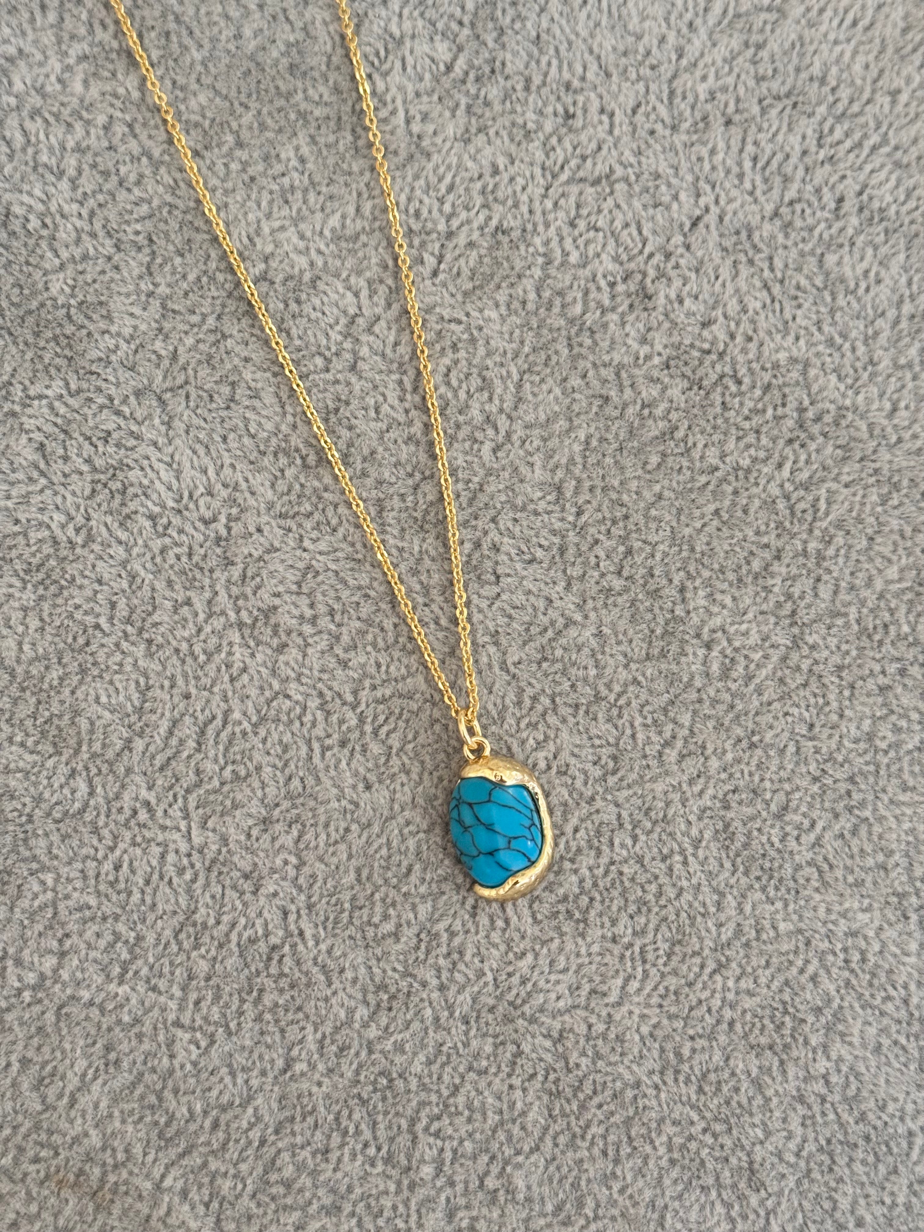 Collar piedra amazonita