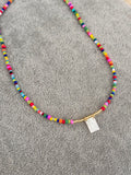 Collar de mostacillas coloridas Ángel de la Guarda