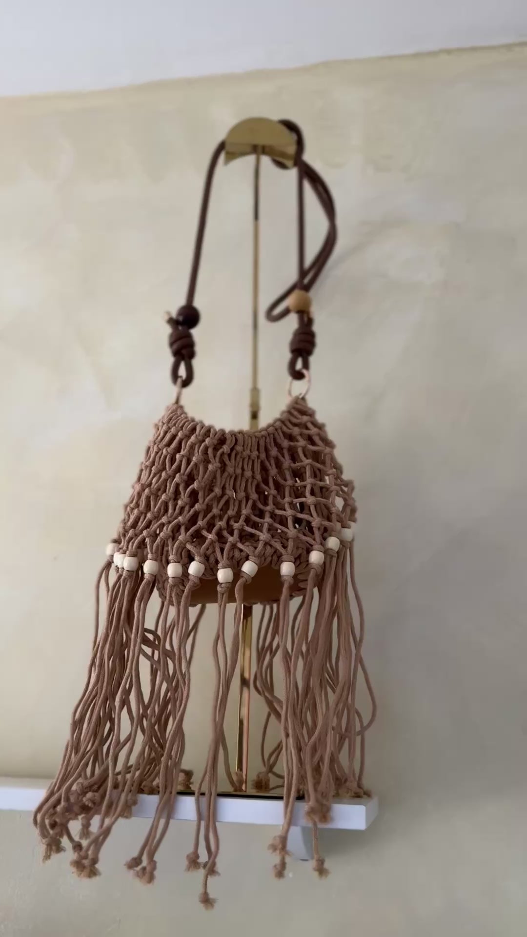 Bolso bandolero tejido